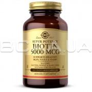 Solgar, Biotin 5000 mcg, 100 Vegetable Capsules