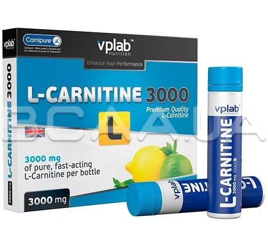 L-карнитин VP Lab Nutrition L-Carnitine 3000 мг + Ampoule 25 мл 7 штук