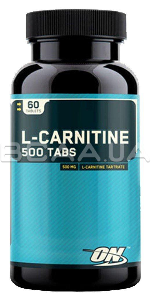 Optimum Nutrition L-Carnitine 500 60 таблеток Купить l-карнитин в Киеве ...