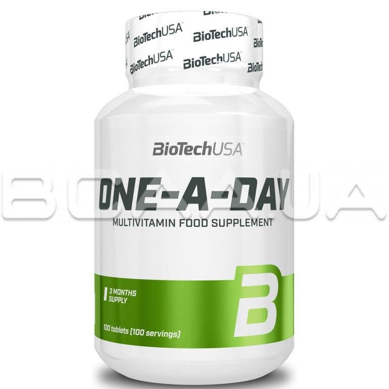 Biotech, One-a-Day, 100 Tablets Купить витамин и добавка в Киеве и Украине, отзывы, цена, описание, состав – интернет-магазин BCAA.UA