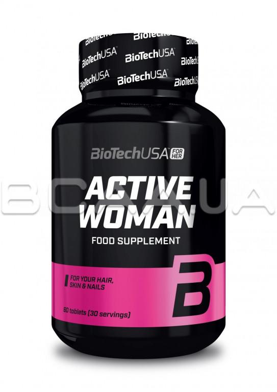 Biotech, Active Women, 60 Tablets Купити вітамін в Києві і Україні, відгуки, ціна, опис, склад - інтернет-магазин BCAA.UA