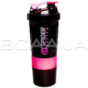 Shaker Mini2Go - 500 ml Black / neon pink