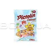 Асорті фруктово-вершкових цукерок без цукру (яблуко, полуниця, персик, ананас, ожина), Pictolin 65 грам