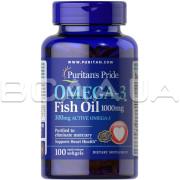 Puritans Pride, Omega-3 Fish Oil 1000 mg (300 mg Active Omega-3), 100 Rapid Release Softgels