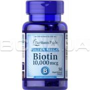 Biotin 10,000 mcg 50 Rapid Release Softgels