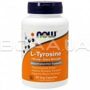 L-Tyrosine, Extra Strength, 750 mg 90 овочевих капсул