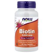 Now Foods, Biotin 5000 mcg, 60 Veg Capsules