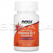 Now Foods, Vitamin D-3 10,000 IU (Вітамін Д), 120 Softgels