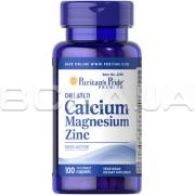 Chelated Calcium Magnesium Zinc 100 Coated Caplets