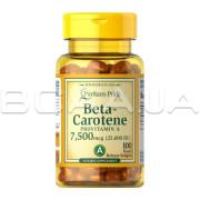 Puritans Pride, Beta-Carotene 7500 mcg (25000 IU), 100 Rapid Release Softgels
