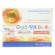 Gold-Vit D3 (4000 j.m.) + K2, 30 капсул