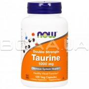 Now Foods, Taurine (Таурин), Double Strength, 1,000 mg, 100 Veg Capsules