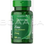 Puritans Pride, Цинк (Zinc) 25 mg 100 Tablets