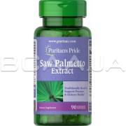 Puritan's Pride, Saw Palmetto Extract (Со Пальметто) 90 Rapid Release Softgels