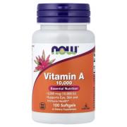 Now Foods, Vitamin A 10,000 IU, 100 Softgels