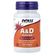 Now Foods, Vitamin A & D, 100 Softgels
