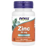 Now Foods, Zinc 50 mg, 100 Tablets