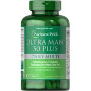 Puritans Pride, Ultra Man™ 50 Plus, 120 Сoated Сaplets