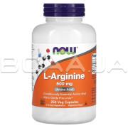 Now Foods, L-Arginine 500 mg, 250 Veg Capsules