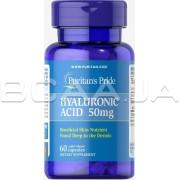 Puritan's Pride Hyaluronic Acid 50 mg 60 Rapid Release Capsules