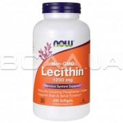 Now Foods, Lecithin (Лецитин) 1200 mg, Non-GMO, 200 Softgels