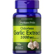 Puritans Pride, Odorless Garlic Extract 1000 mg, 100 Rapid Release Softgels