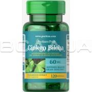 Ginkgo Biloba Standardized Extract 60 mg 120 Softgels