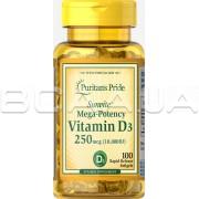 Vitamin D3 250 mcg (10,000 IU) 100 Rapid Release Softgels