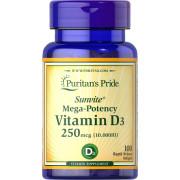 Puritans Pride, Vitamin D3 250 mcg (10,000 IU), 100 Rapid Release Softgels