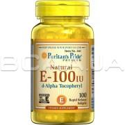 Vitamin E-100 iu 100% Natural 100 Rapid Release Softgels