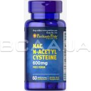 Puritans Pride, NAC N-Acetyl Cysteine 600 mg 60 Rapid Release Capsules