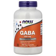 Now Foods, GABA 500 mg, 200 Veg Capsules