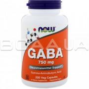 GABA 750 mg 200 Veg Capsules