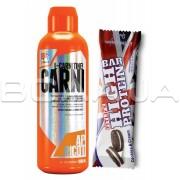 Extrifit, Carni 120.000 Liquid, 1000 ml + Fitlife High Protein Bar 60 g