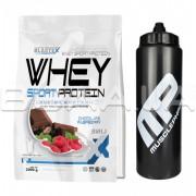 Whey Sport Protein 2000 грамм + Спортивная бутылка MP Bottle Black 1000 мл