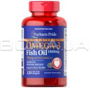 Triple Strength Omega-3 Fish Oil 1360 mg (950 mg Active Omega-3) 120 Rapid Release Softgels