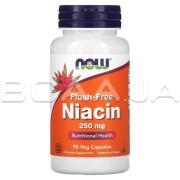 Now Foods, Flush-Free Niacin, 250 mg, 90 Veg Capsules