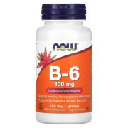 Now Foods, B-6 100 mg, 100 Veg Capsules