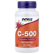 Now Foods, C-500 With Rose Hips, 100 Tablets
