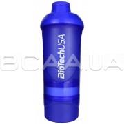 Biotech, Шейкер Wave 600 мл (+250 мл, +100 мл) Dark Blue