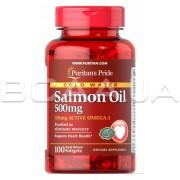 Omega-3 Salmon Oil 500 mg 100 Rapid Release Capsules