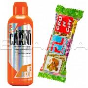 Extrifit, Carni 120.000 Liquid, 1000 ml + FitLife Crunchy Bar 50 g