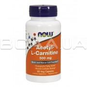 Now Foods, Acetyl-L-Carnitine 500 mg, 50 Veg Capsules