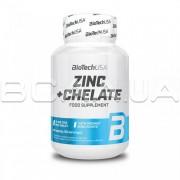 Biotech, Zinc + Chelate (Цинк + Хелат), 60 Tablets