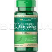 Korean Ginseng Extract 100 mg 60 Rapid Release Capsules