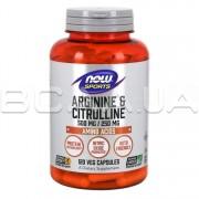 Arginine & Citrulline 500 mg / 250 mg 120 Veg Capsules