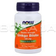 Ginkgo Biloba, Double Strength 120 mg 50 Veg Capsules