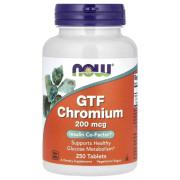Now Foods, GTF Chromium 200 mcg, 250 Tablets