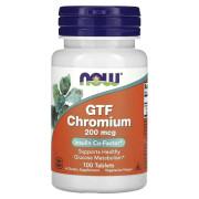 Now Foods, GTF Chromium 200 mcg, 100 Tablets