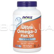 Now Foods, Ultra Omega-3 Fish Oil, 180 Softgels